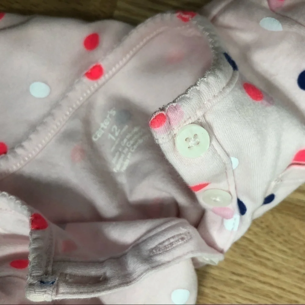 12 month Long Sleeve Onesies Carter’s Girls Infant